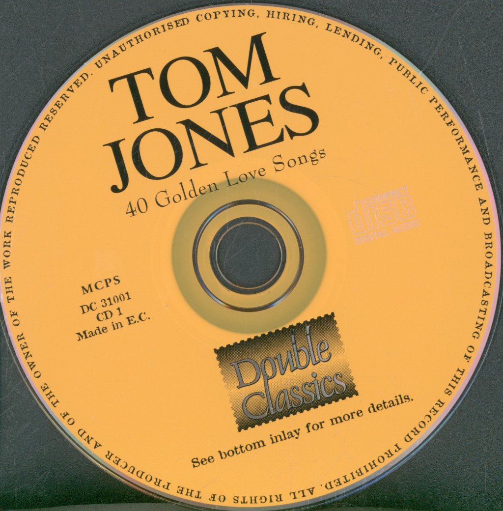 Tom Jones - 40 Golden Love Songs - Double Cd