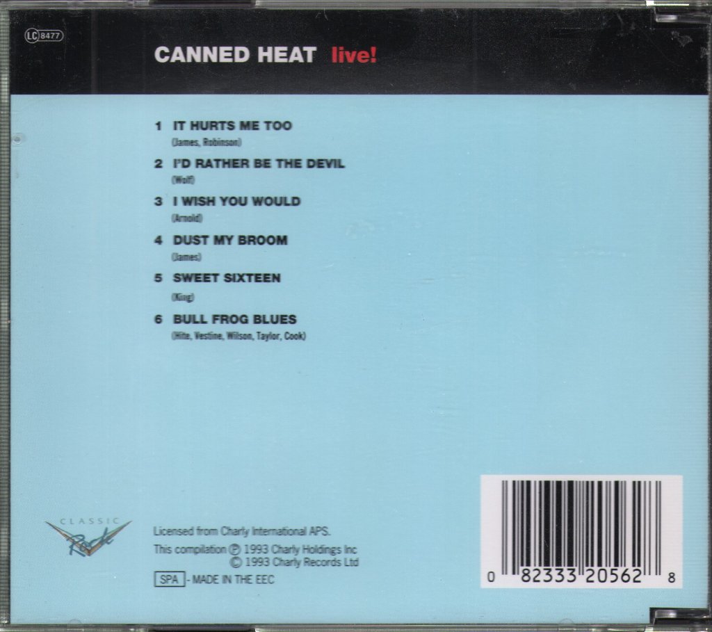Canned Heat - Live! - Cd