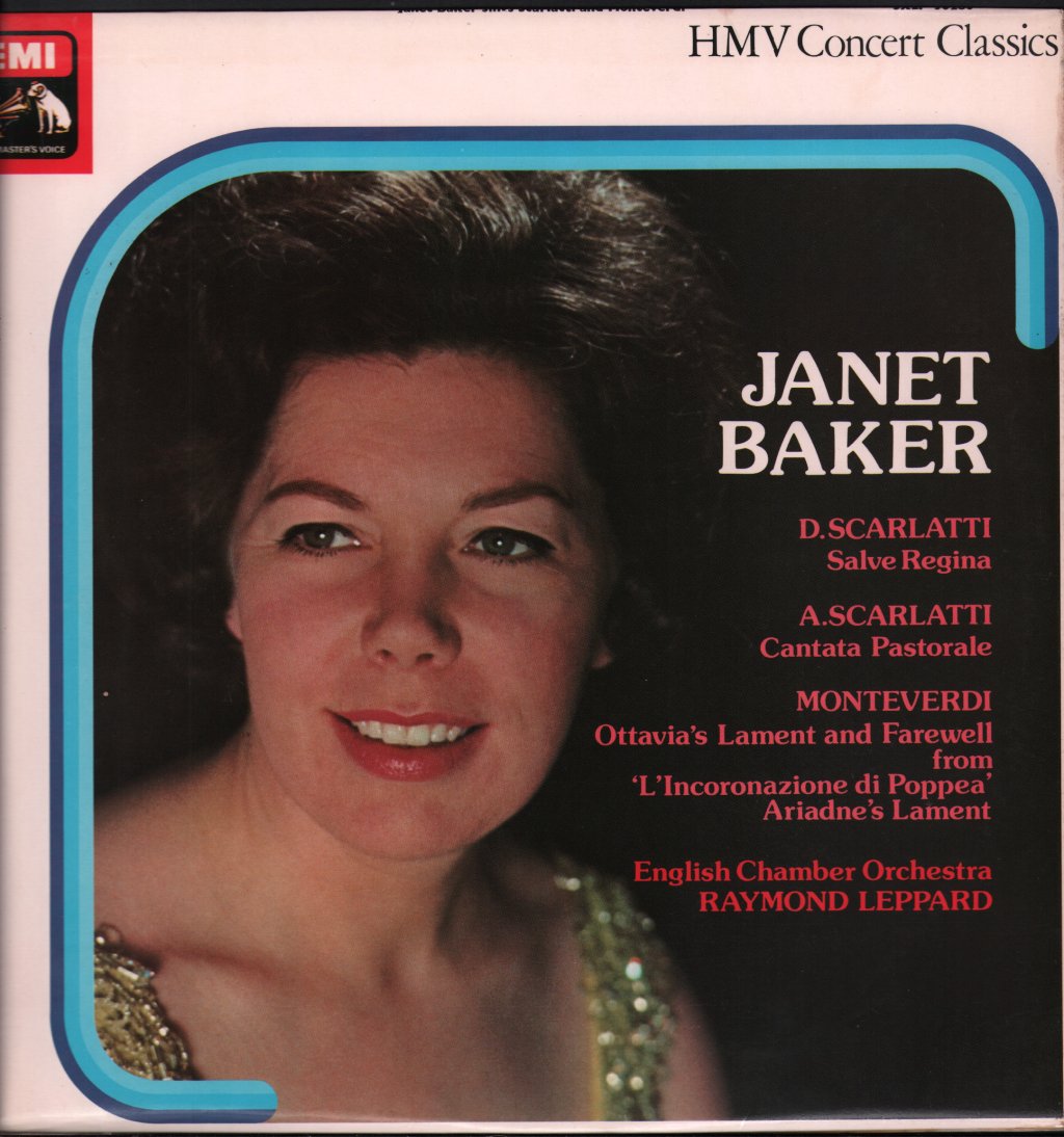 Janet Baker / English Chamber Orchestra / Raymond Leppard - Janet Baker Sings Scarlatti and Monteverdi - Lp