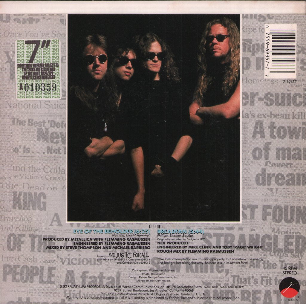Metallica - Eye Of The Beholder - 7 Inch