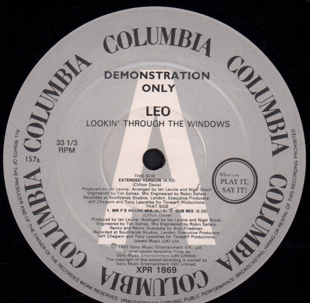 Leo - Lookin' Through The Windows - 12 Inch