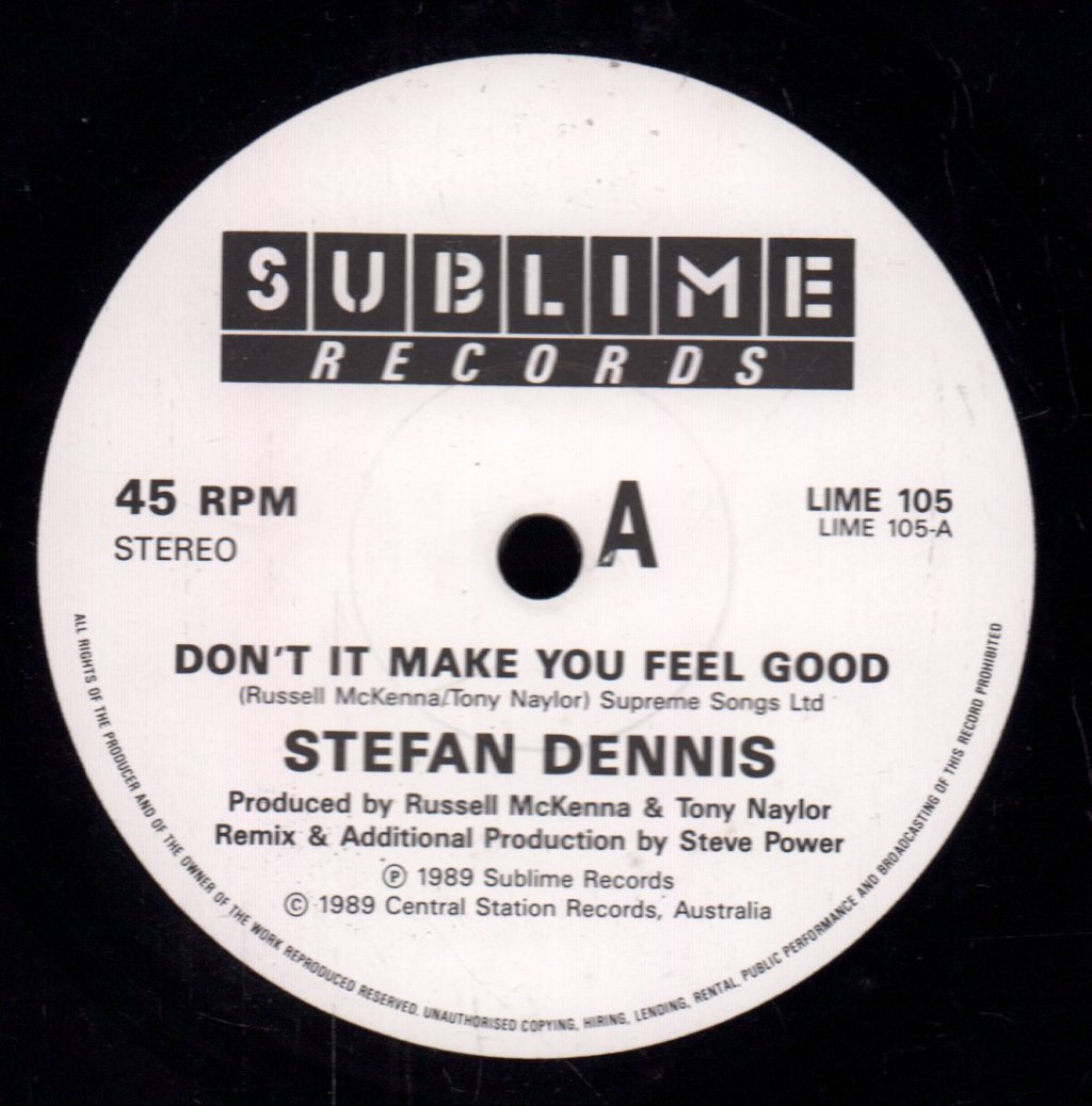 Stefan Dennis - Don't It Make You Feel Good - 7 Inch