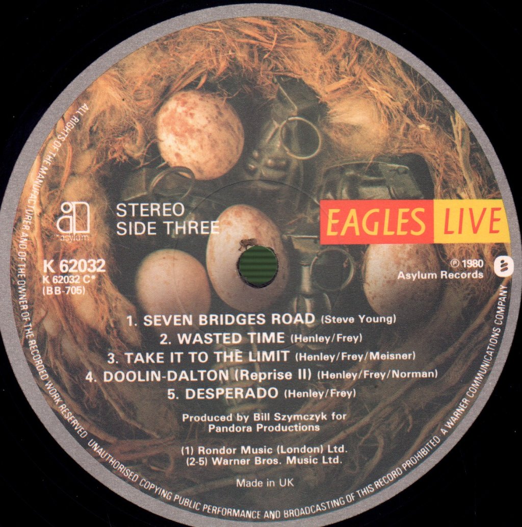 Eagles - Live - Double Lp