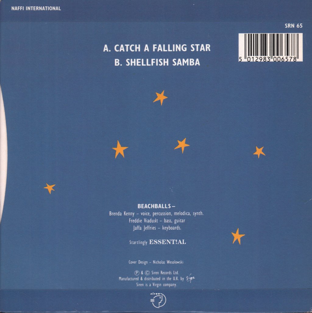 Brenda And The Beach Balls - Catch A Falling Star - 7 Inch