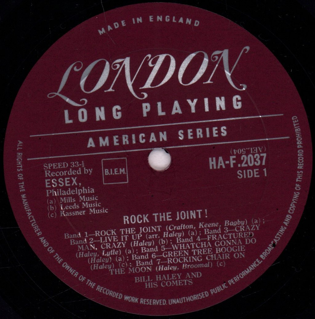 Bill Haley And His Comets - Rock The Joint - Lp