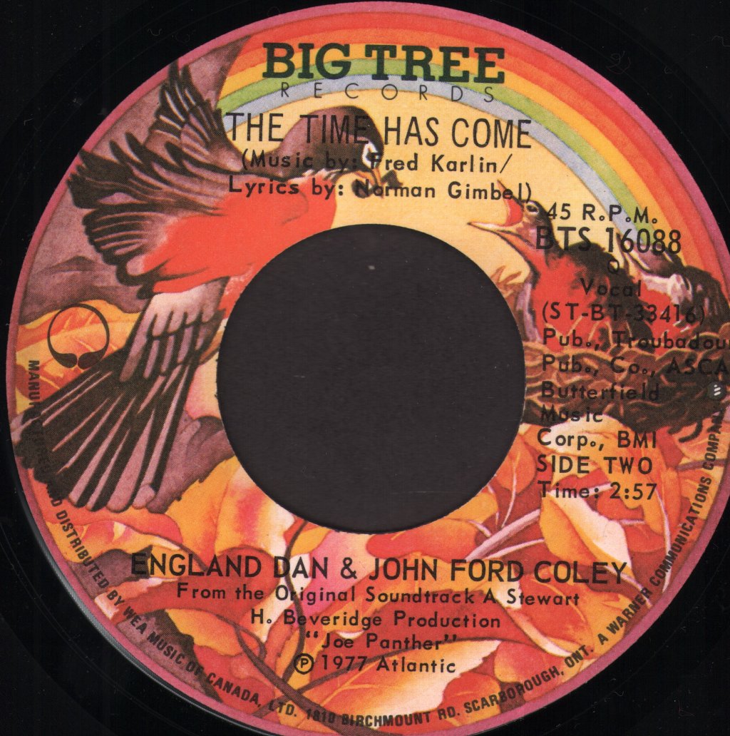 England Dan And John Ford Coley - It's Sad To Belong - 7 Inch