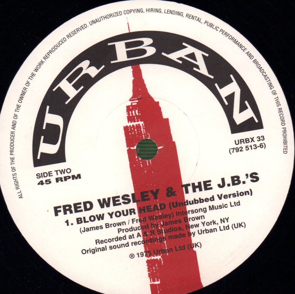 Fred Wesley And The J.B.'s - Blow Your Head - 12 Inch