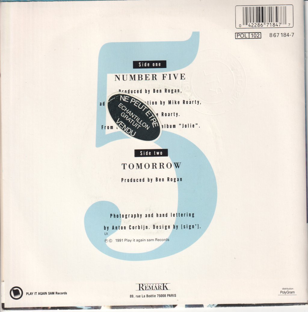 Bill Pritchard - Number Five - 7 Inch