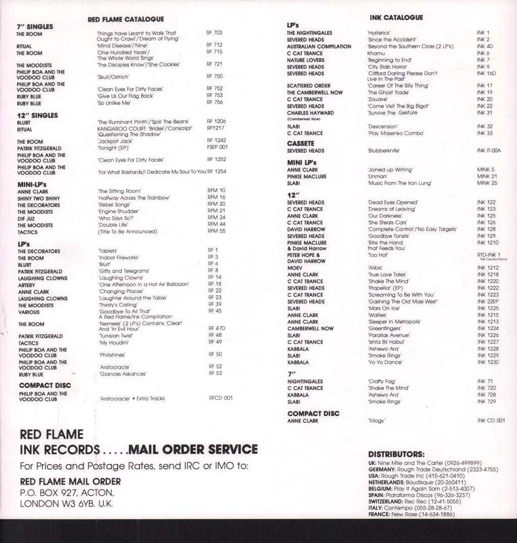 Ruby Blue - Glances Askances - Lp