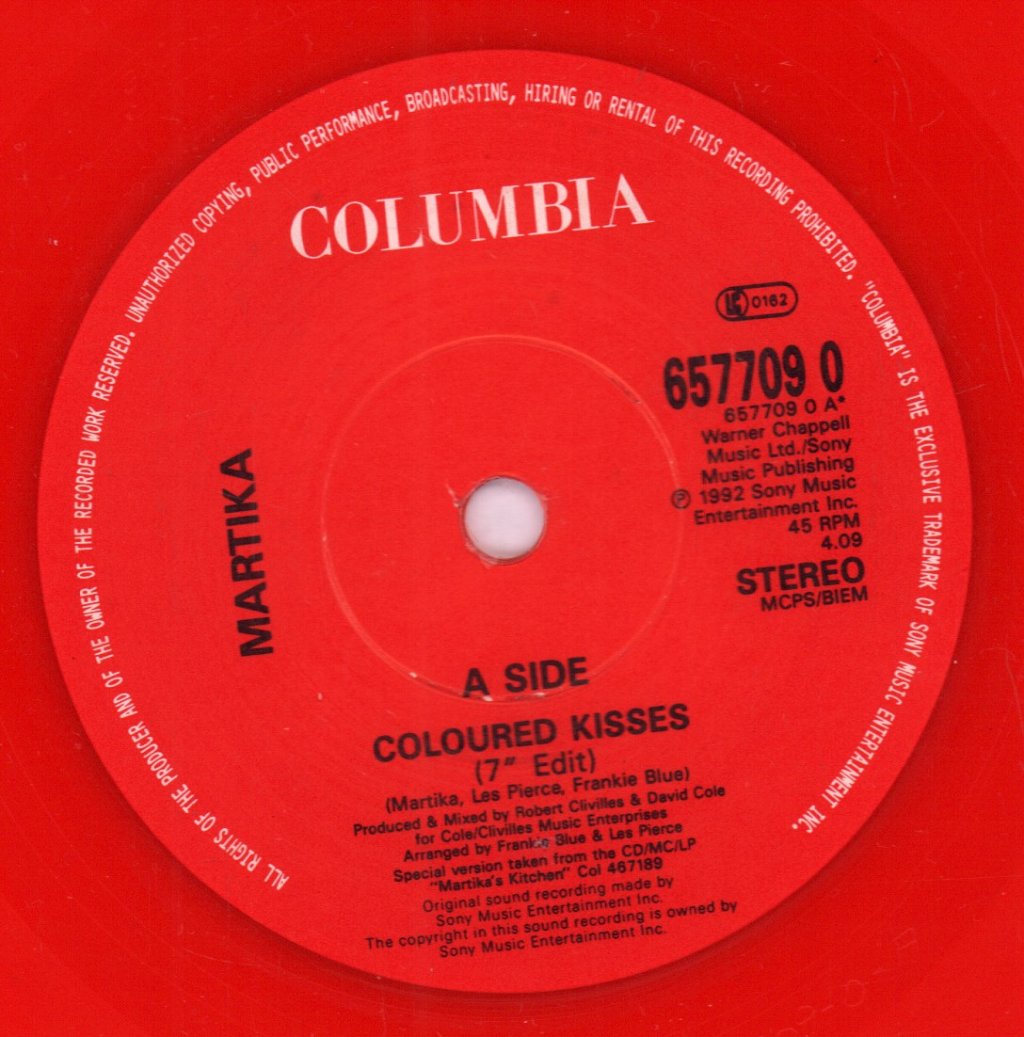 Martika - Coloured Kisses - 7 Inch