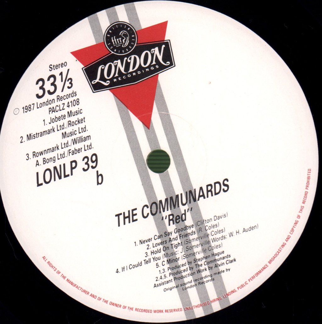 Communards - Red - Lp