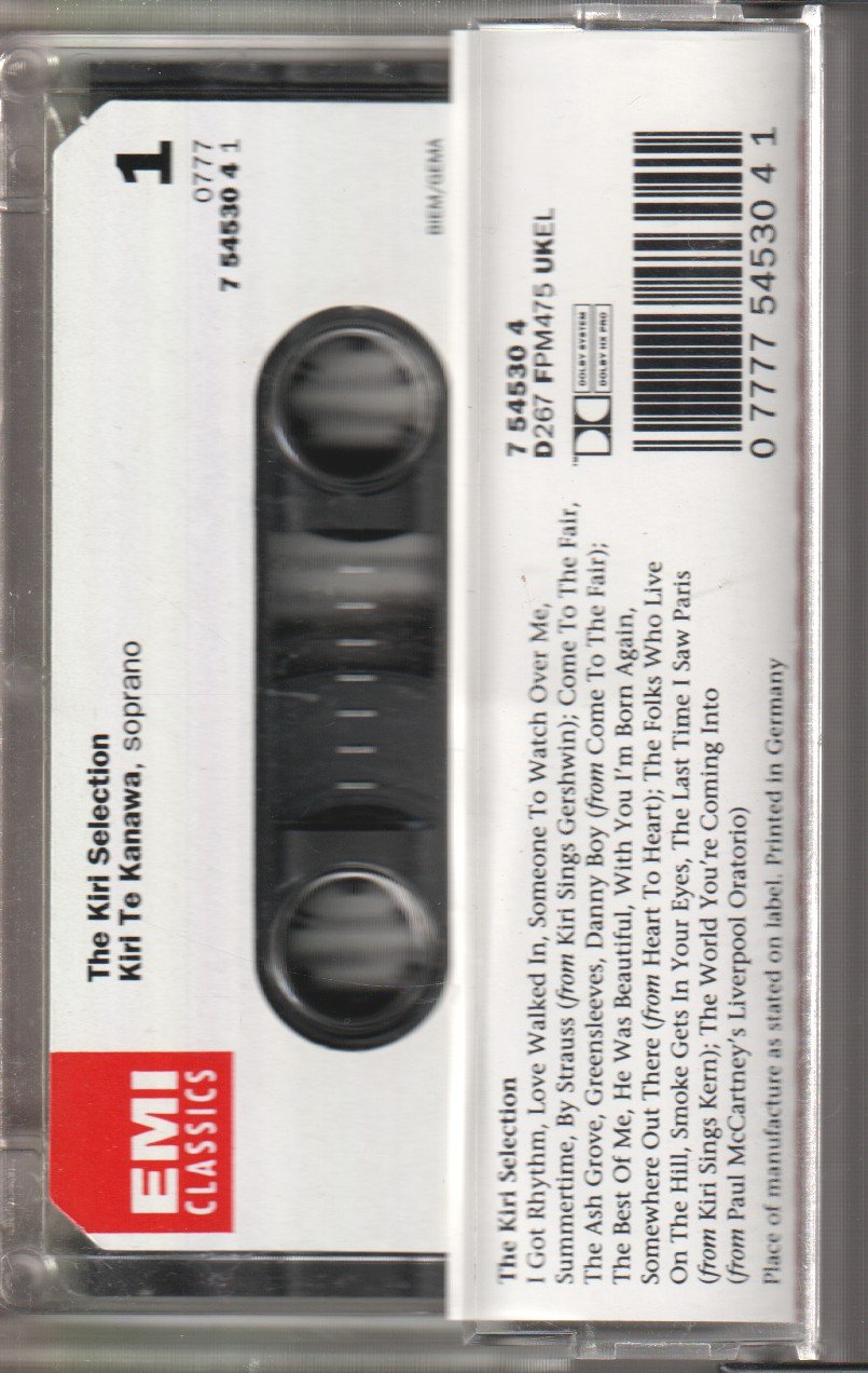 Kiri Te Kanawa - Kiri Selection - Cassette