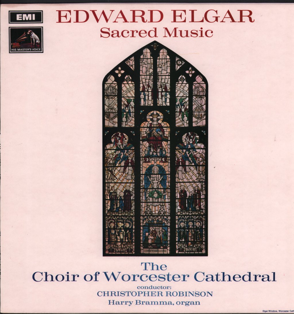 Choir Of Worcester Cathedral / Christopher Robinson / Harry Bramma - Edward Elgar - Sacred Music - Lp
