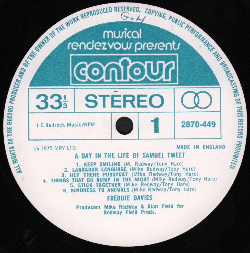 Freddie Davies - A Day In The Life Of Samuel Tweet - Lp