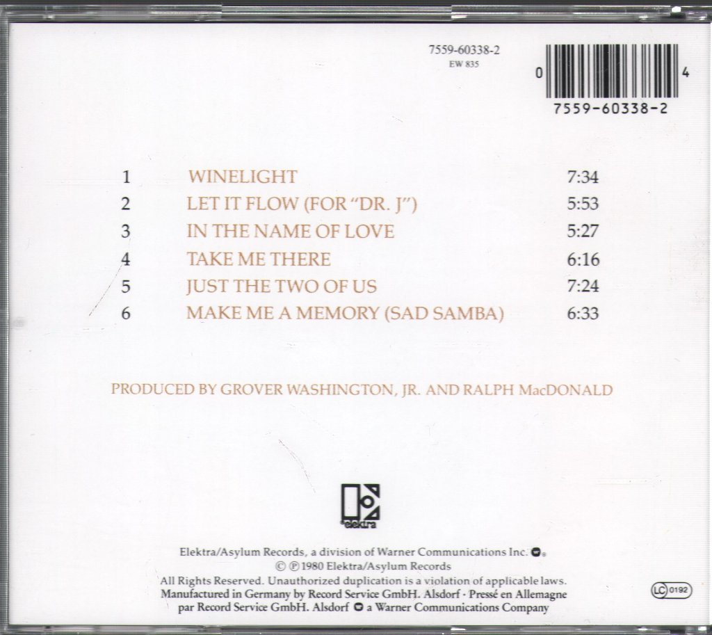 Grover Washington, Jr. - Winelight - Cd