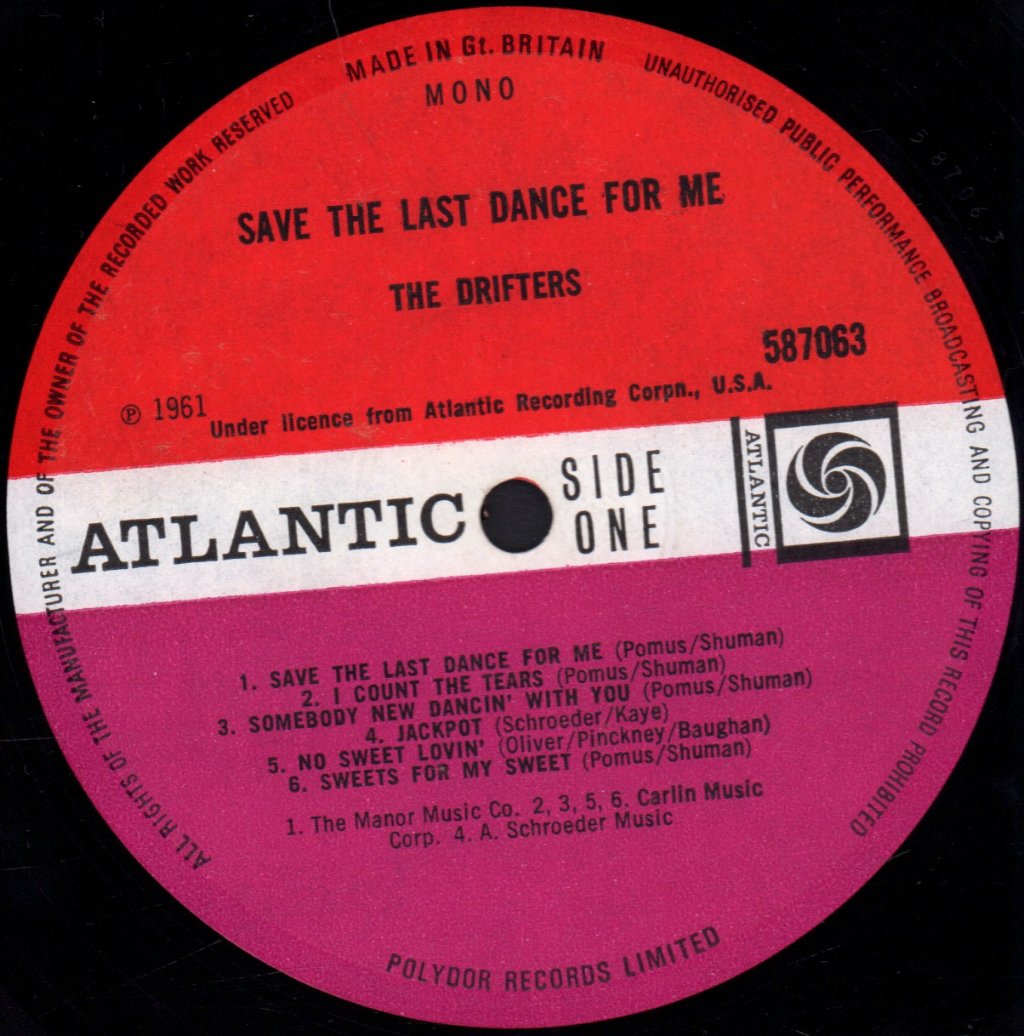 Drifters - Save The Last Dance For Me - Lp