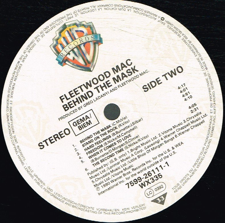 Fleetwood Mac - Behind The Mask - Lp
