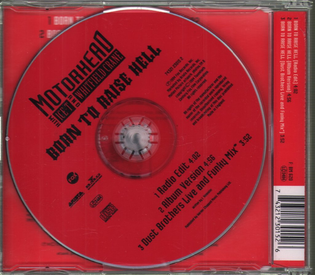 Motorhead With Ice T And Whitfield Crane - Born To Raise Hell - Cd