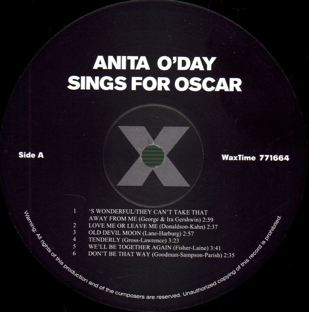 Anita O'Day - Anita Sings For Oscar - Lp