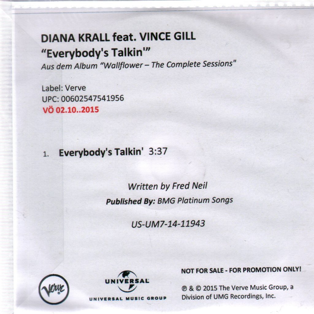 Diana Krall feat. Vince Gill - Everybody's Talkin' - Cdr