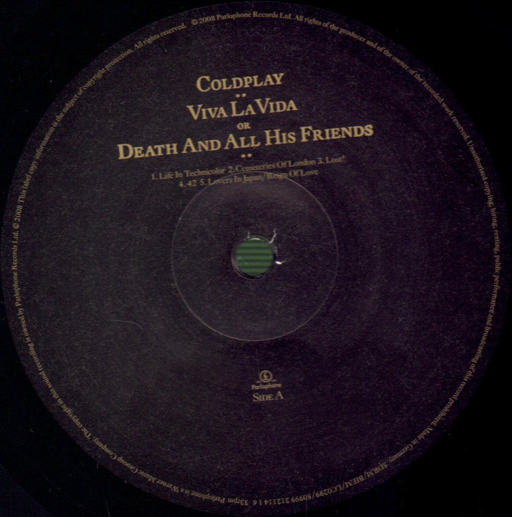 Coldplay - Viva La Vida Or Death and All His Friends - Lp