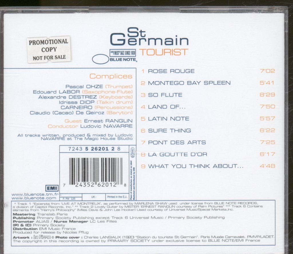St Germain - Tourist - Cd