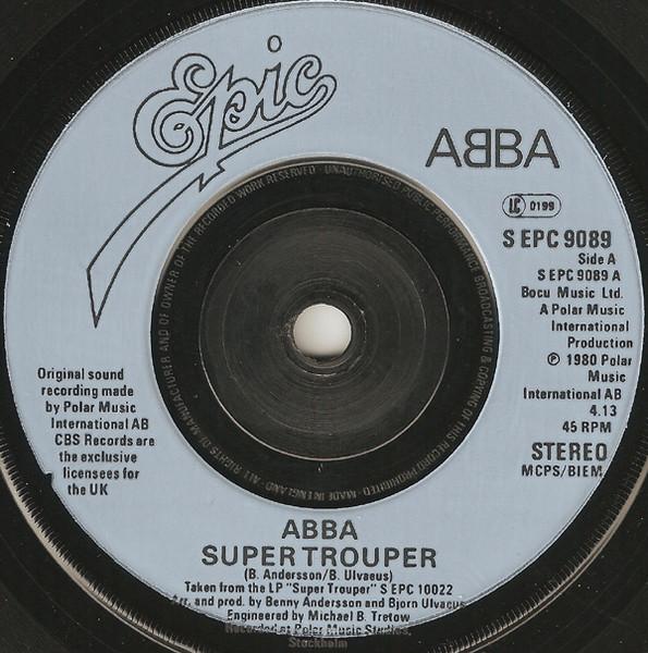 ABBA - Super Trouper / The Piper - 7 Inch