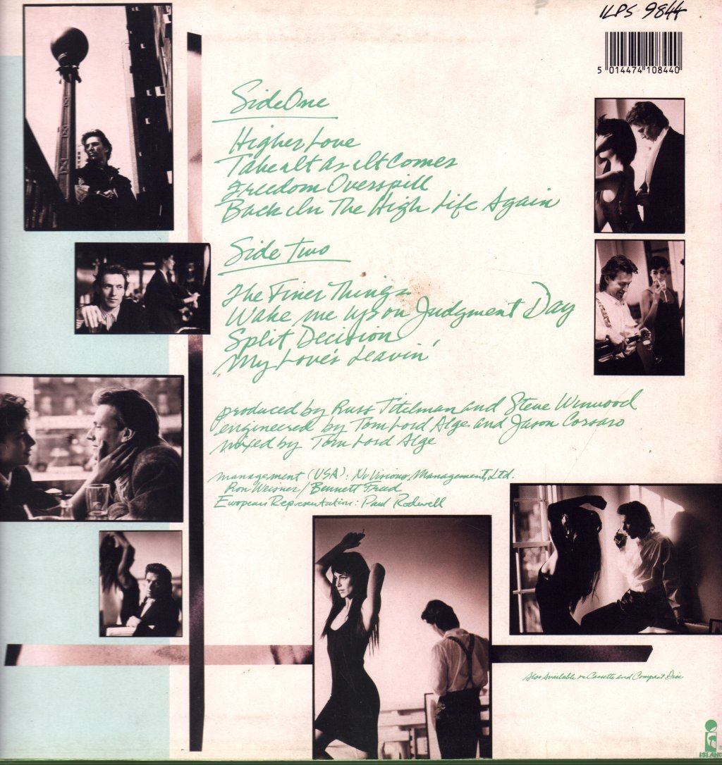 Steve Winwood - Back In The High Life - Lp