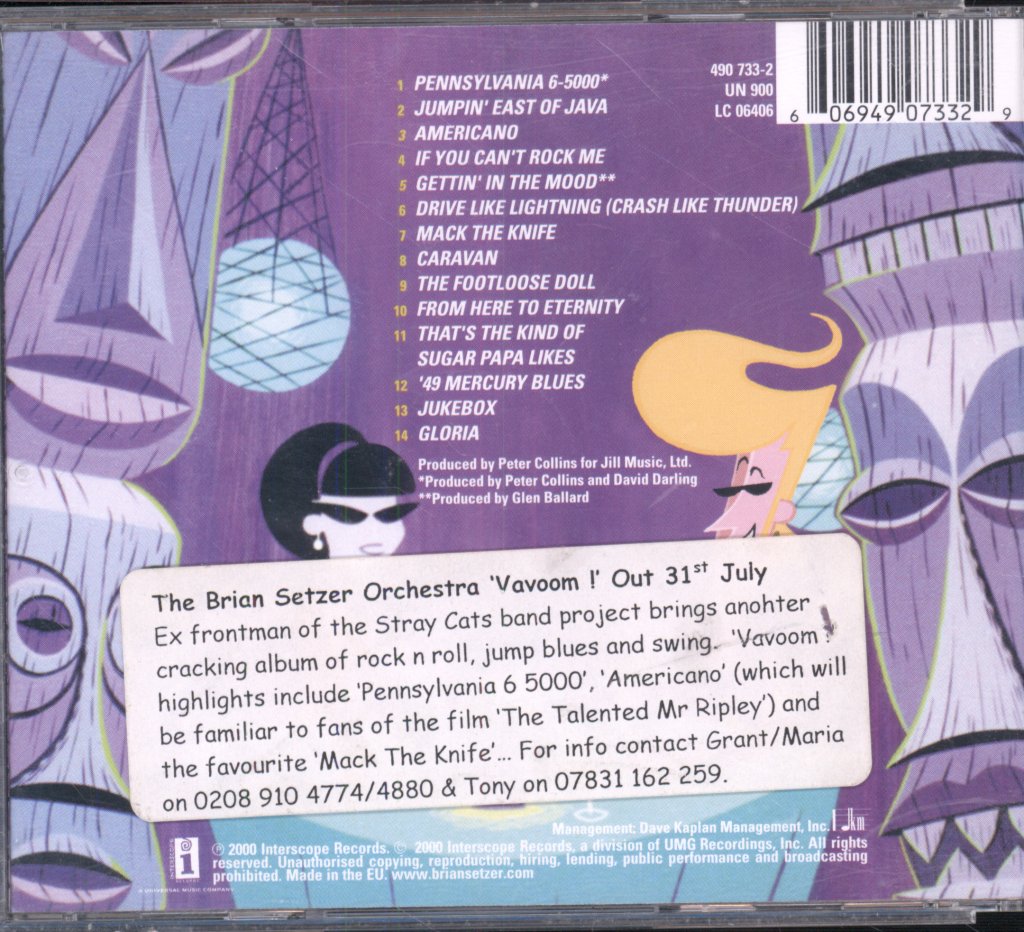 Brian Setzer Orchestra - Vavoom! - Cd
