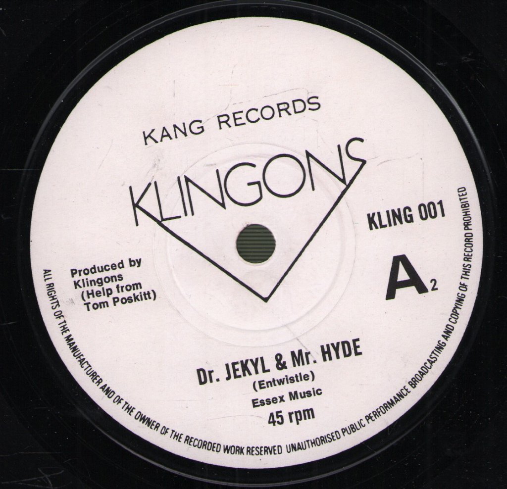 Klingons - Dr. Jekkyl And Mr. Hyde - 7 Inch
