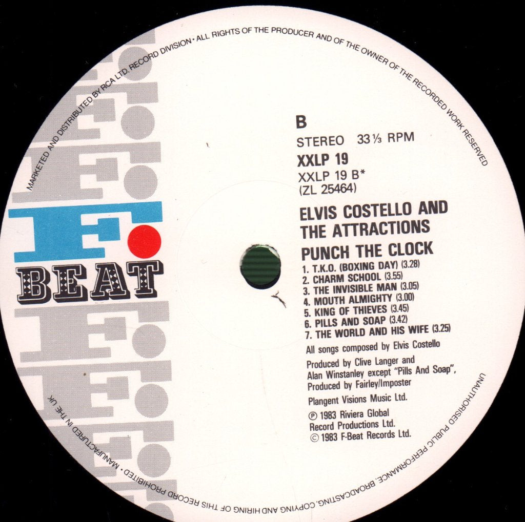 Elvis Costello And The Attractions - Punch The Clock - Lp