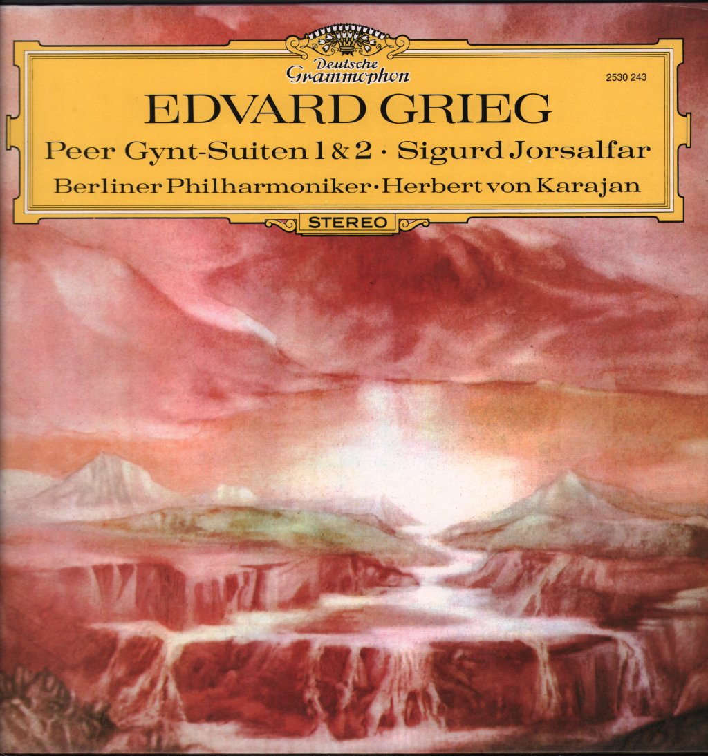 Herbert Von Karajan / Berlin Philharmonic Orchestra - Grieg - Peer Gynt - Suites 1 & 2 - Lp