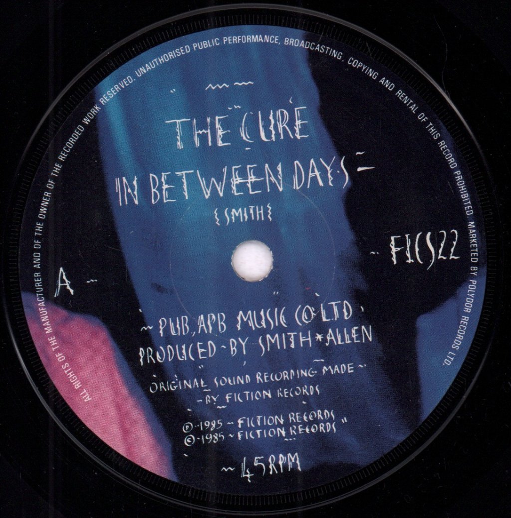 Cure - In Between Days - 7 Inch