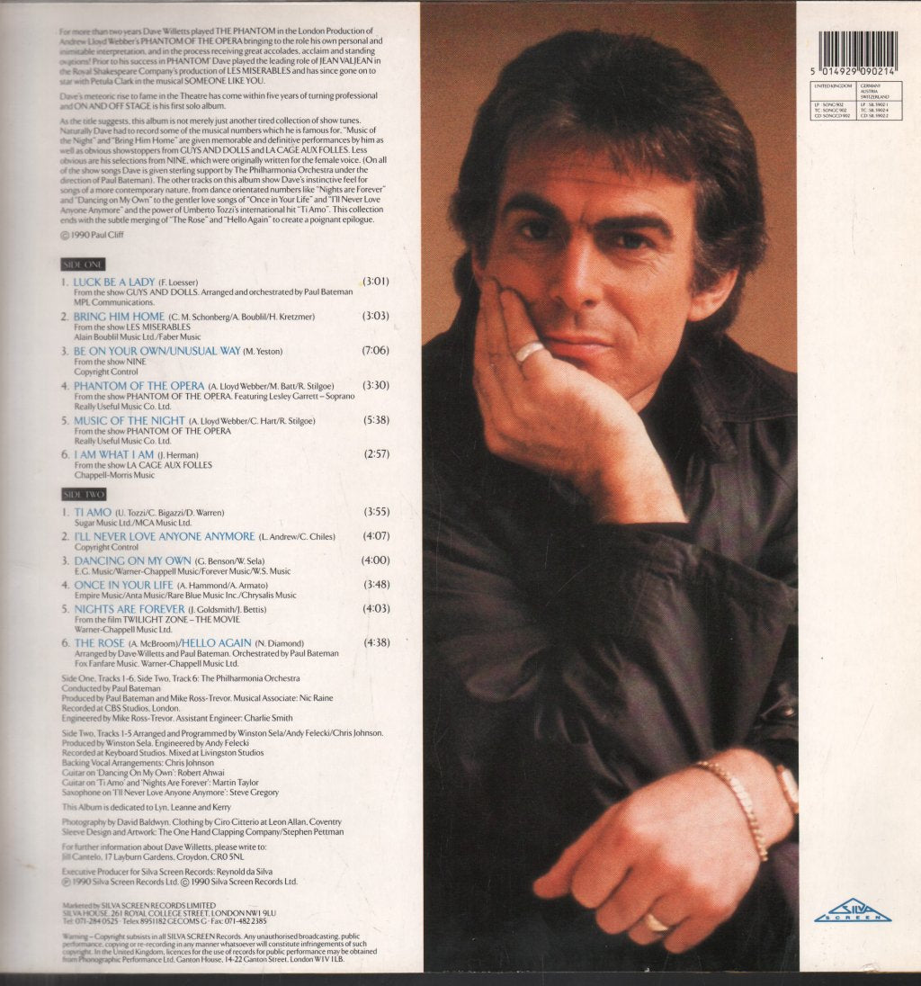 Dave Willetts - On And Off Stage - Lp