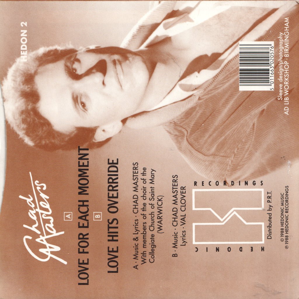 Chad Masters - Love For Each Moment - 7 Inch