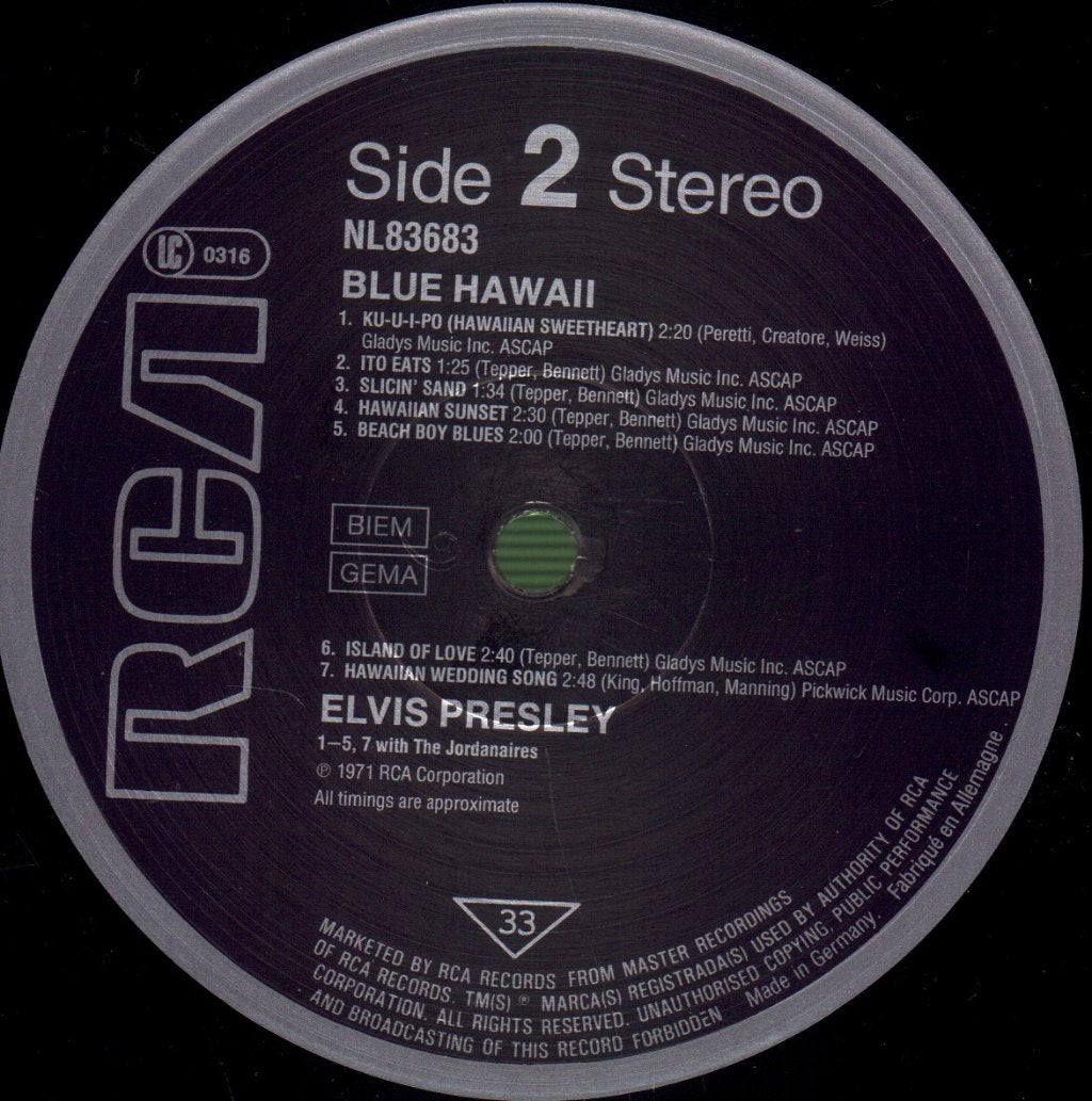 Elvis Presley - Blue Hawaii - Lp