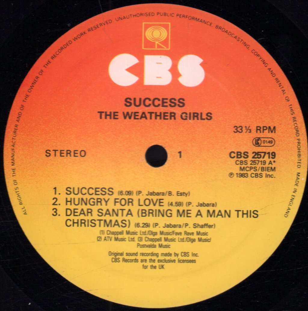Weather Girls - Success - Lp