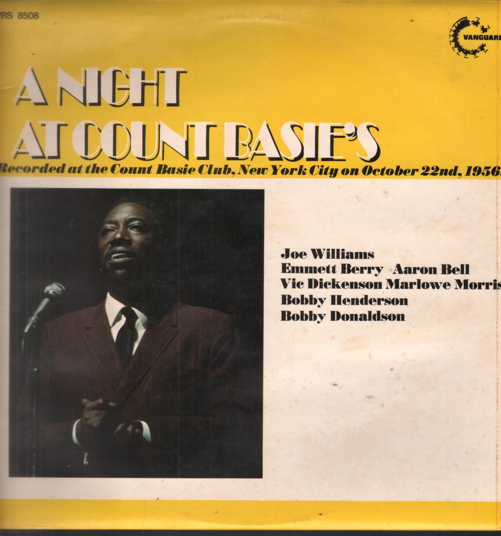 Count Basies All Stars With Joe Williams - A Night At Count Basie's - Lp