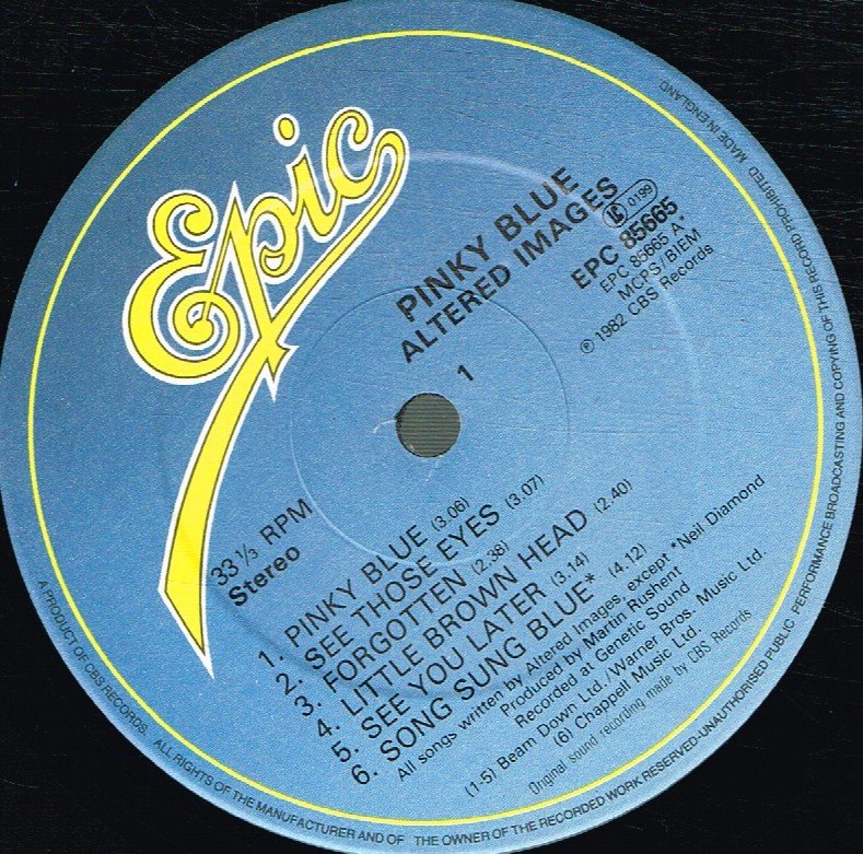 Altered Images - Pinky Blue - Lp
