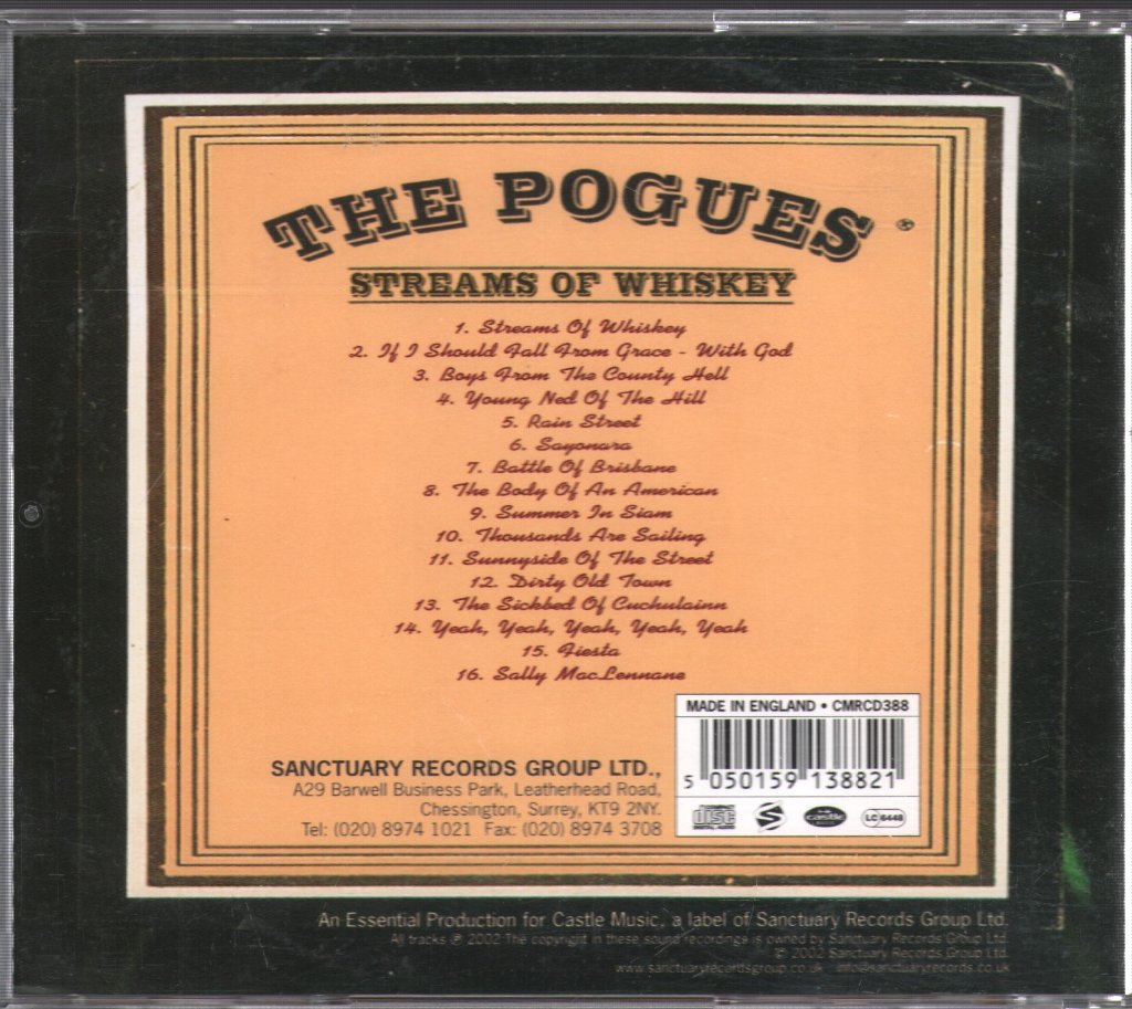 Pogues - Streams Of Whiskey- Live In Leysin, Switzerland 1991 - Cd