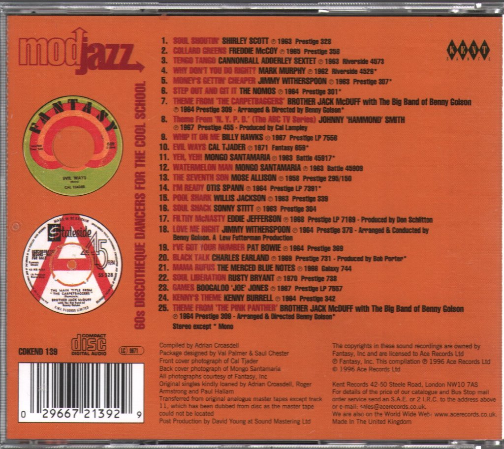 Various Artists - Mod Jazz - Cd