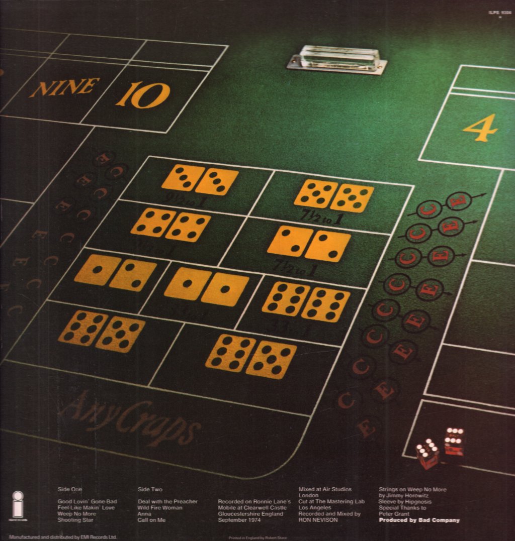 Bad Company (Rock Group) - Straight Shooter - Lp