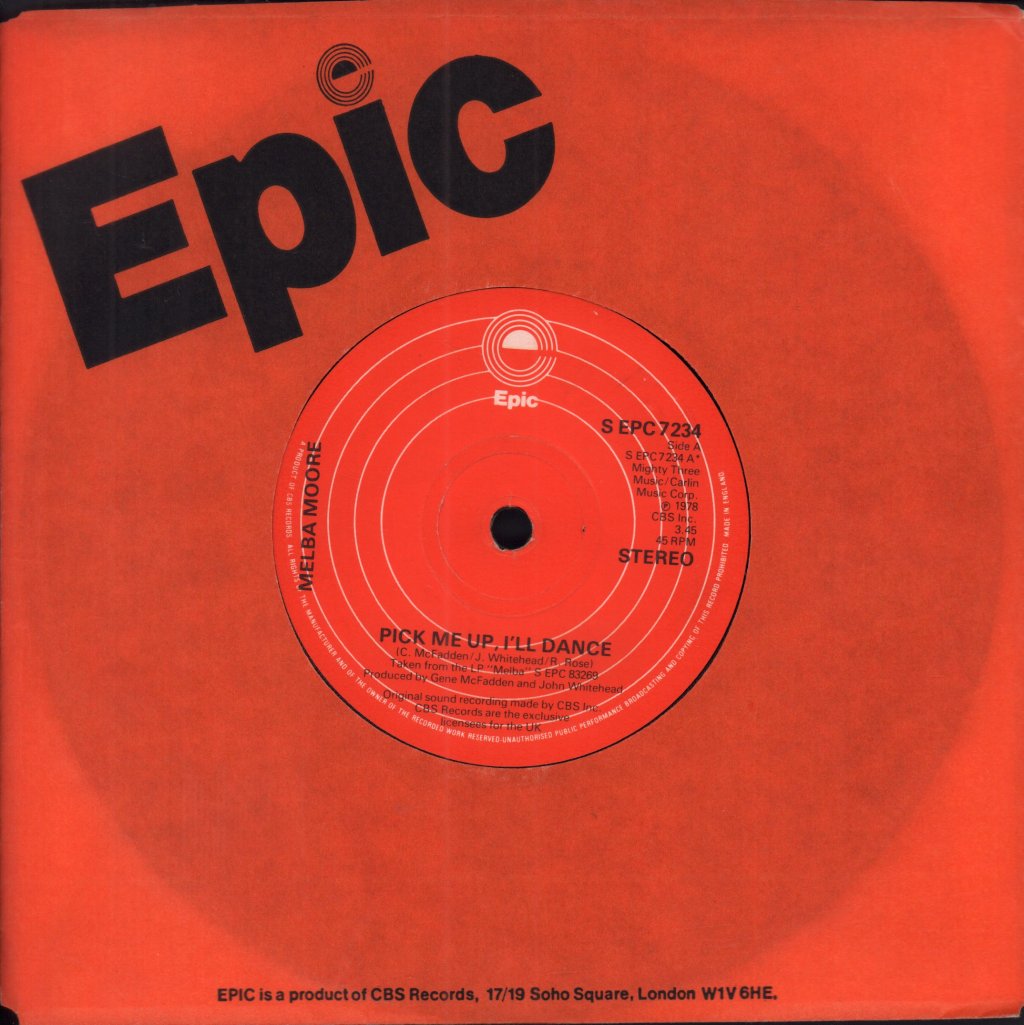 Melba Moore - Pick Me Up I'll Dance - 7 Inch