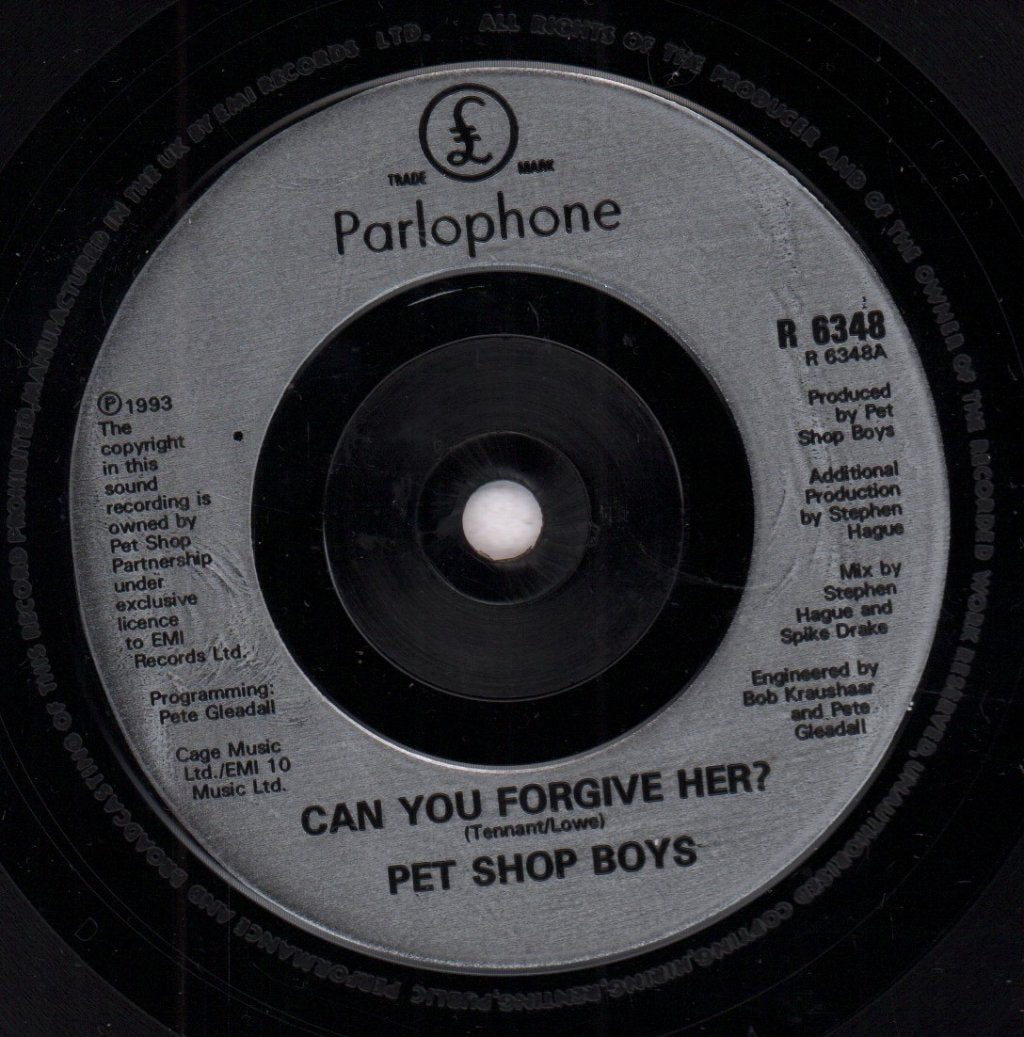 Pet Shop Boys - Can You Forgive Her - 7 Inch