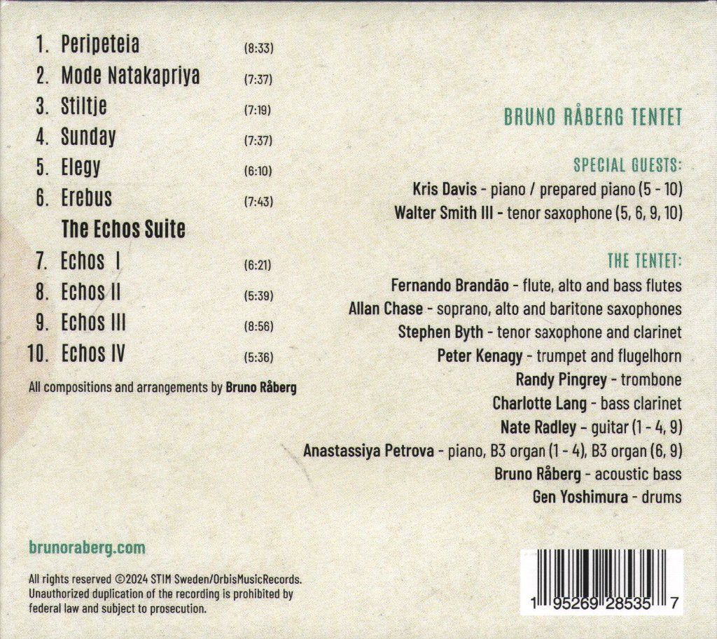 Bruno Raberg Tentet - Evolver - Cd