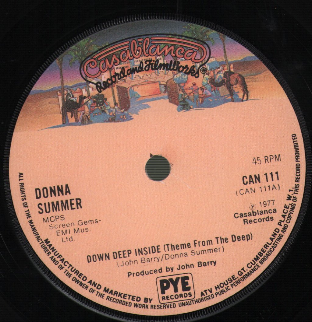 Donna Summer / John Barry - Down Deep Inside/Theme From The Deep - 7 Inch