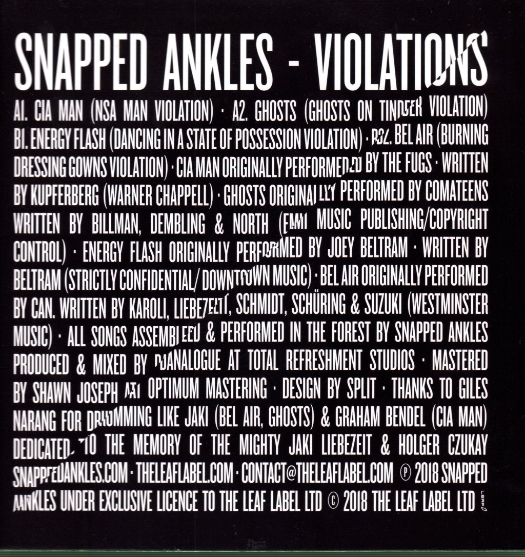 Snapped Ankles - Violations - 12 Inch