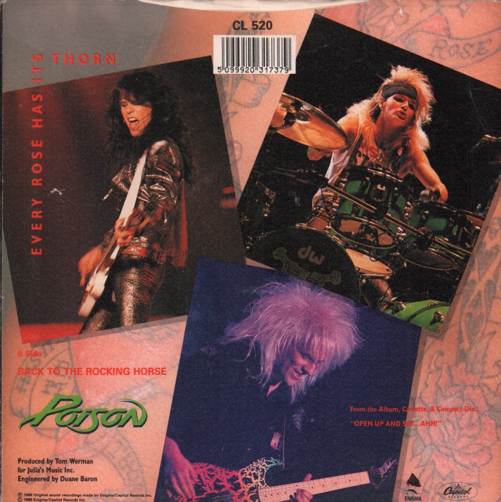 Poison - Every Rose Has It's Thorn - 7 Inch