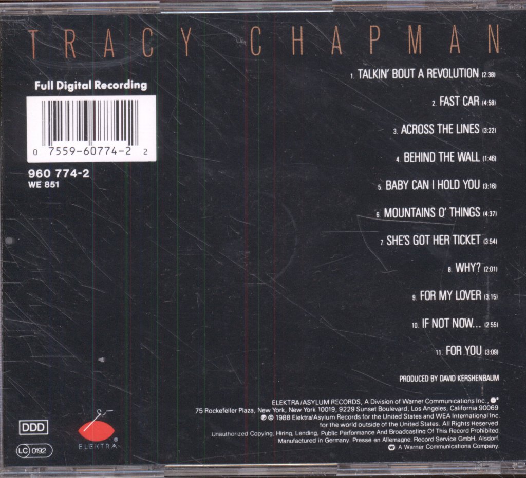 Tracy Chapman - Tracy Chapman - Cd