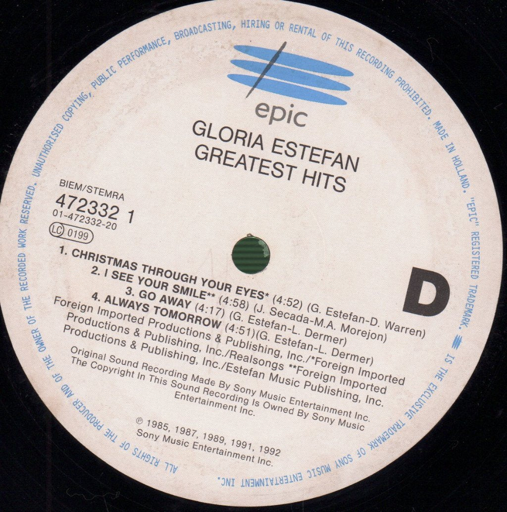 Gloria Estefan - Greatest Hits - Double Lp